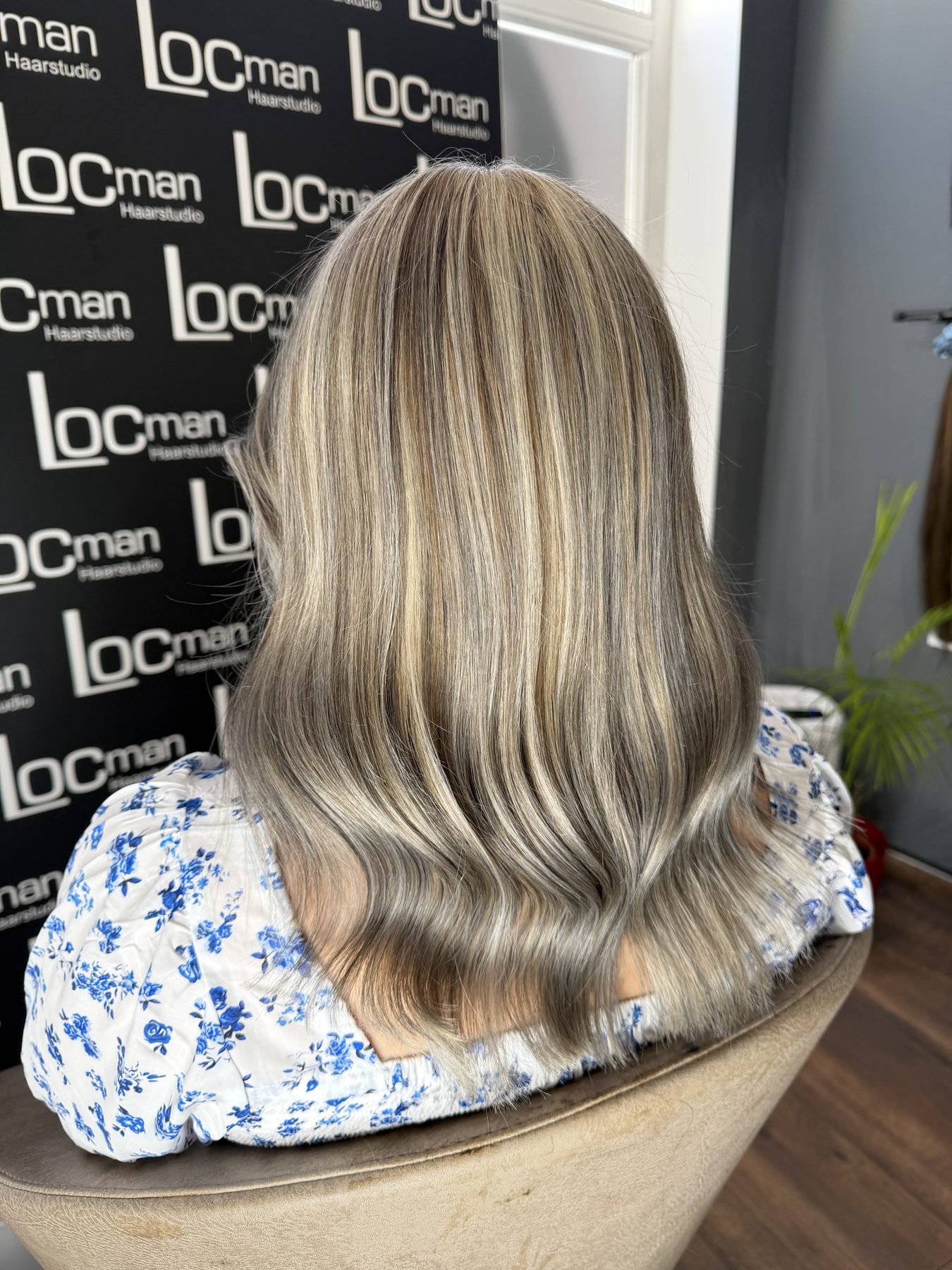 Balayage mit sanften Wellen